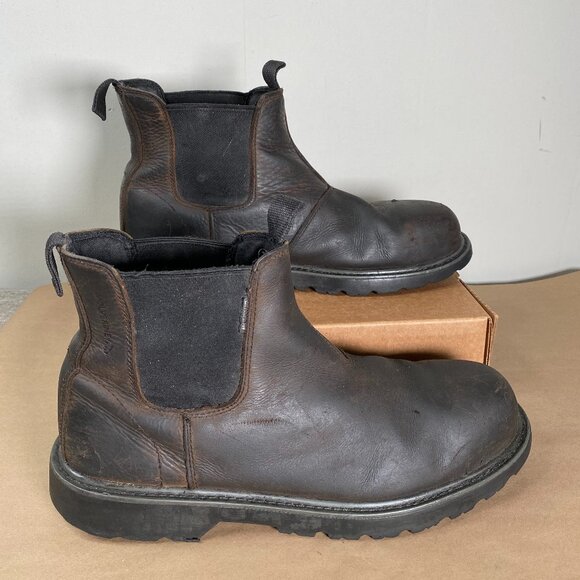 Wolverine Floorhand Work Romeo Steel Toe Boots Men's 13M Brown Slip Resistant - Picture 1 of 15